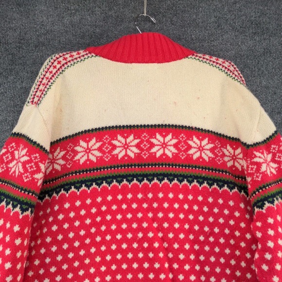 Lands' End Men's 1/4 Zip Pullover Knit Sweater Multicolor XL 46-48 Fair Isle - Picture 7 of 13